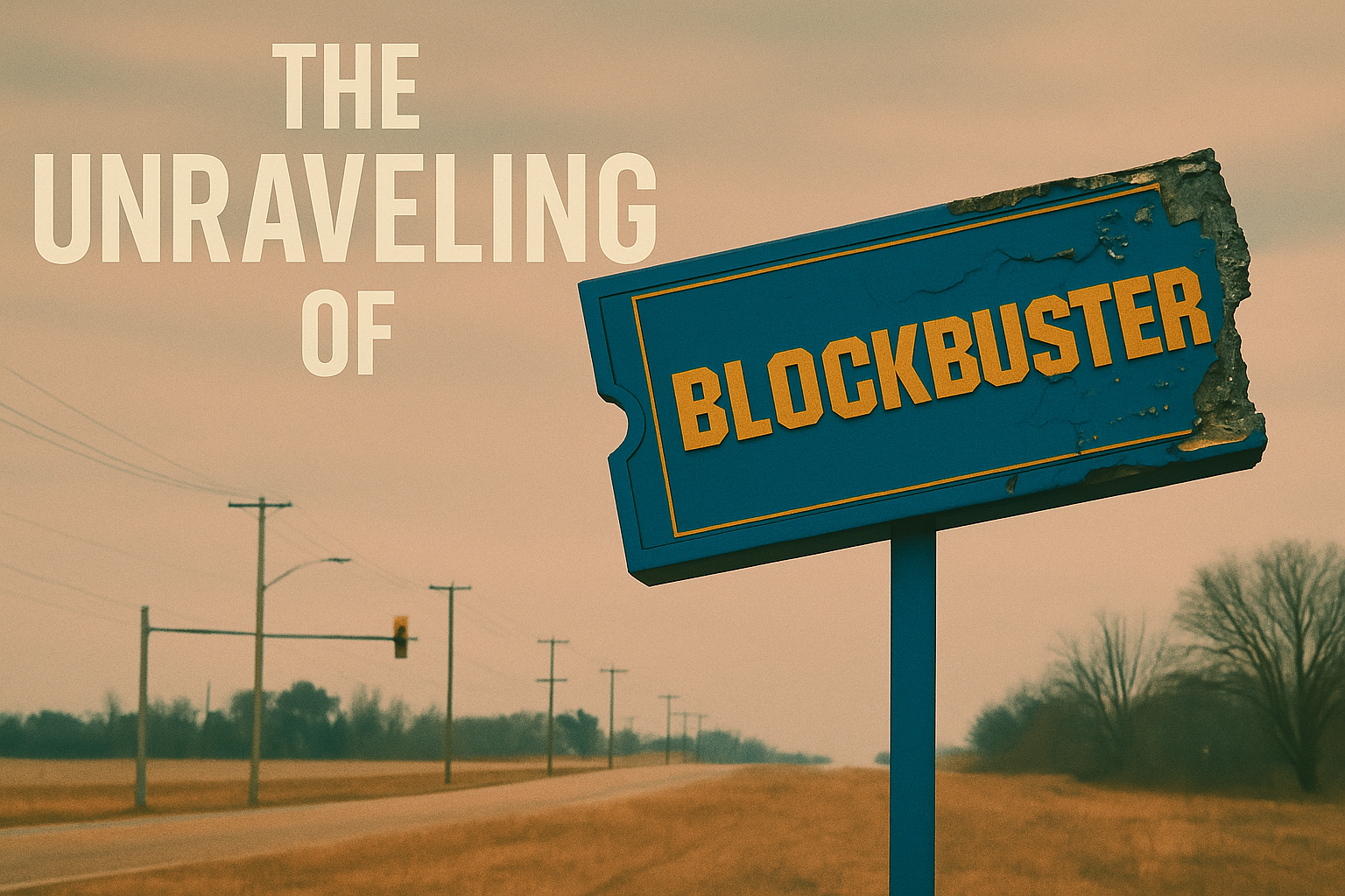 AI Generated image of blockbuster billboard